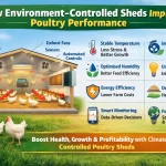 Environment-controlled poultry sheds
