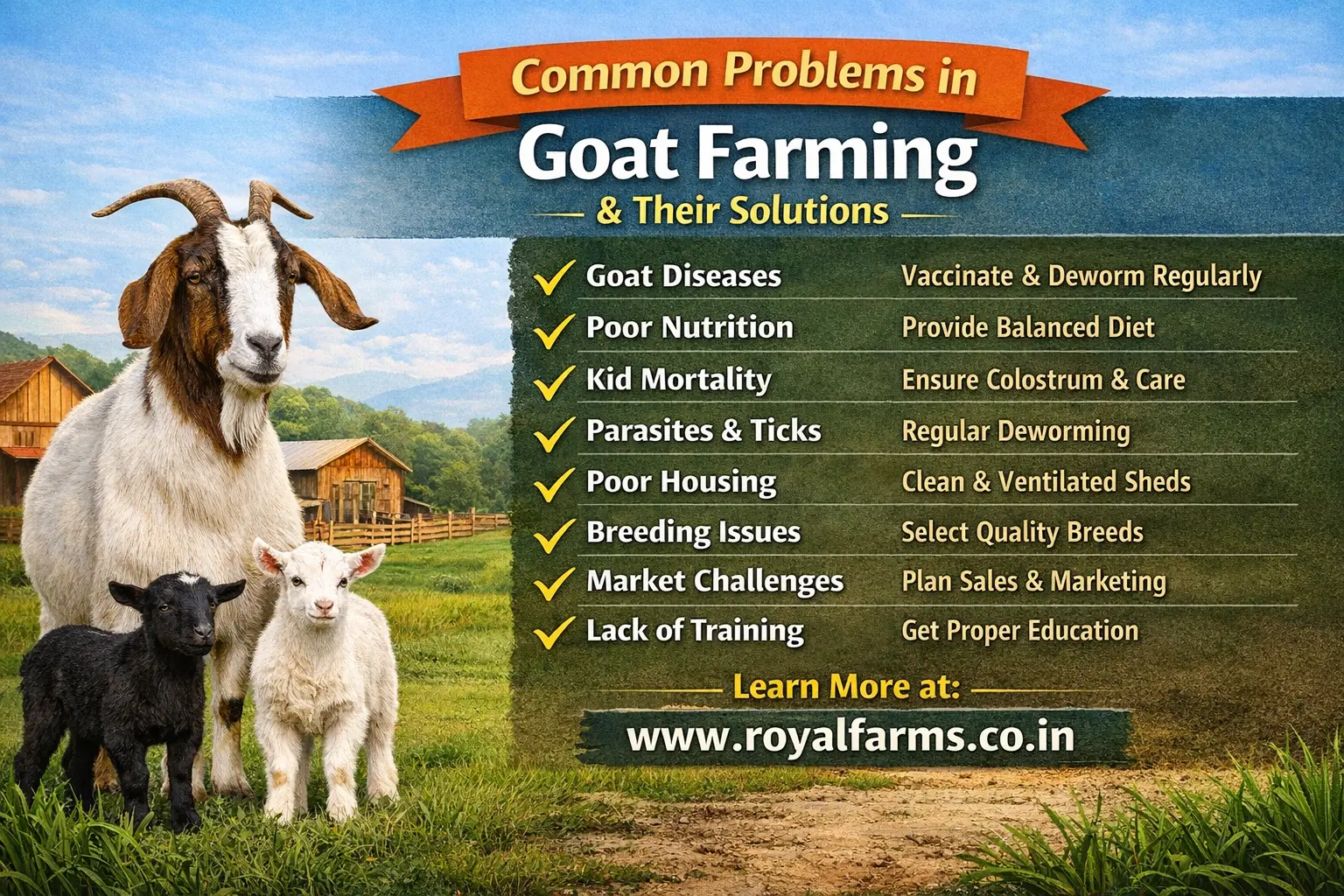 Common Problems in Goat Farming and Their Solutions